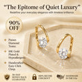 🔥 LAST DAY 90% OFF: The Signature "Everlasting Brilliance" 18K Gold Huggies